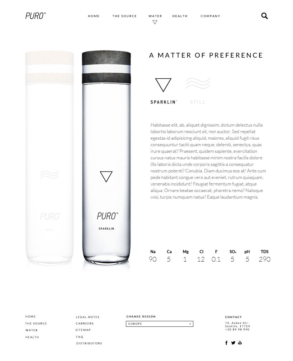 water norway designathon minimal mineral symbols identity vikings glass bottle iphone Corporate Identity SPARKLIN