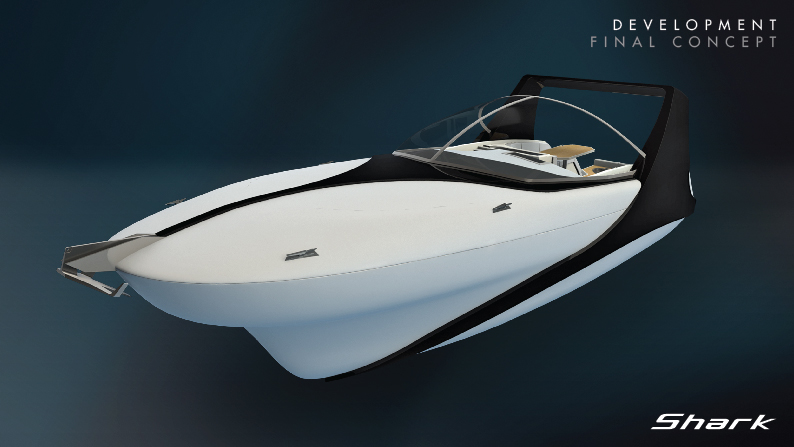 concept Motor sea Sail Solidworks transportation cad shark beach boat maritime luxury styling  yacht