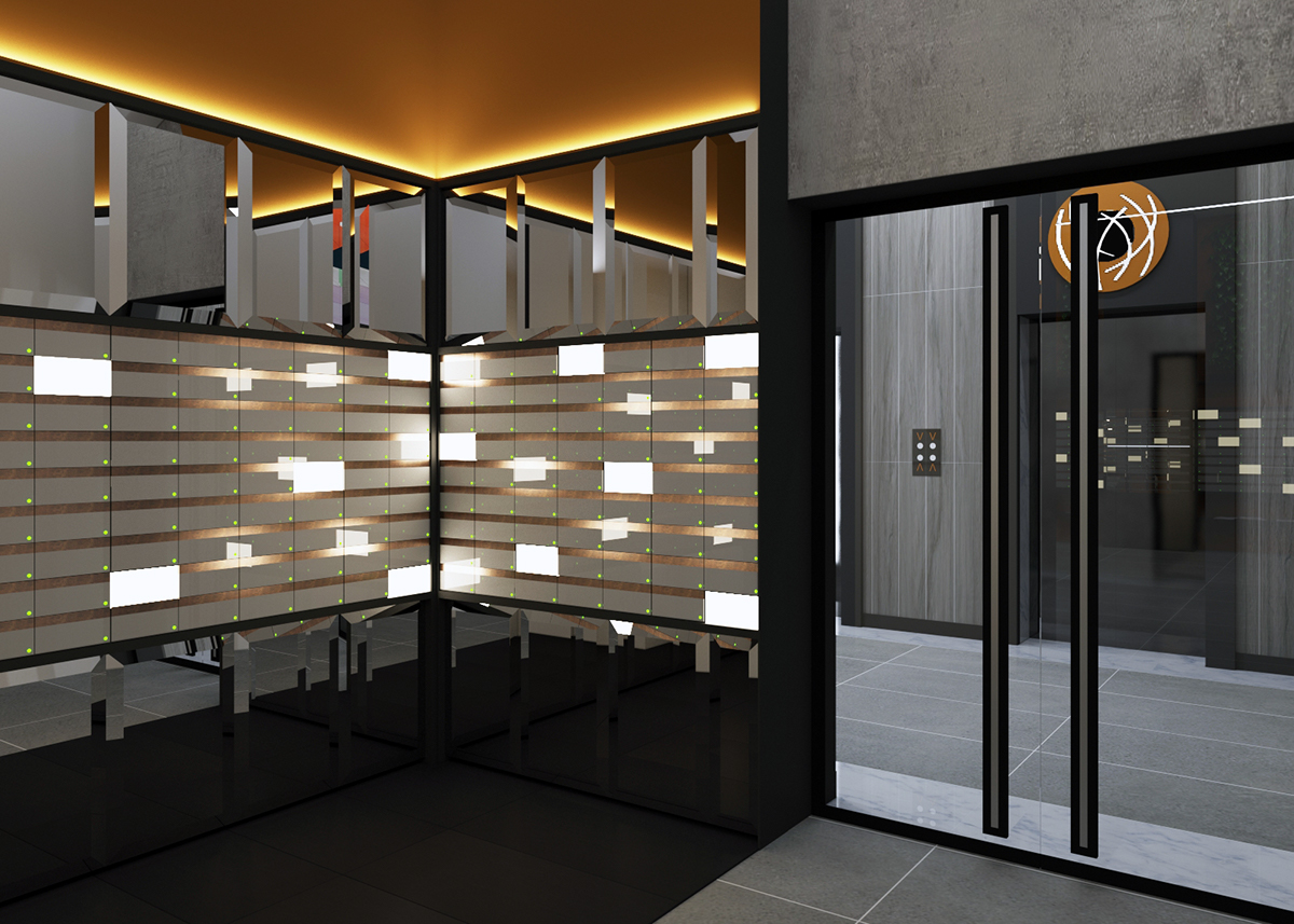 resedential design interiors design Minimalism contemporary colortherapy art light design installation elevator design