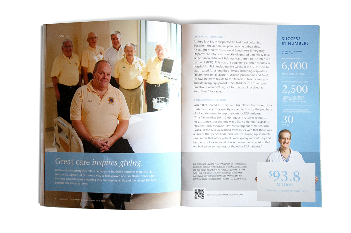 hospital healthcare annual report Corporate Brochure fundraising print design