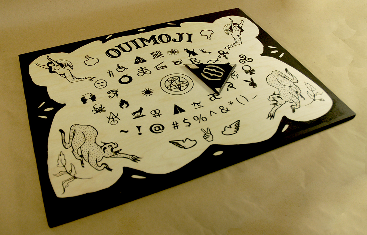 ouija spooky board game Games silkscreen printmaking Ghosts