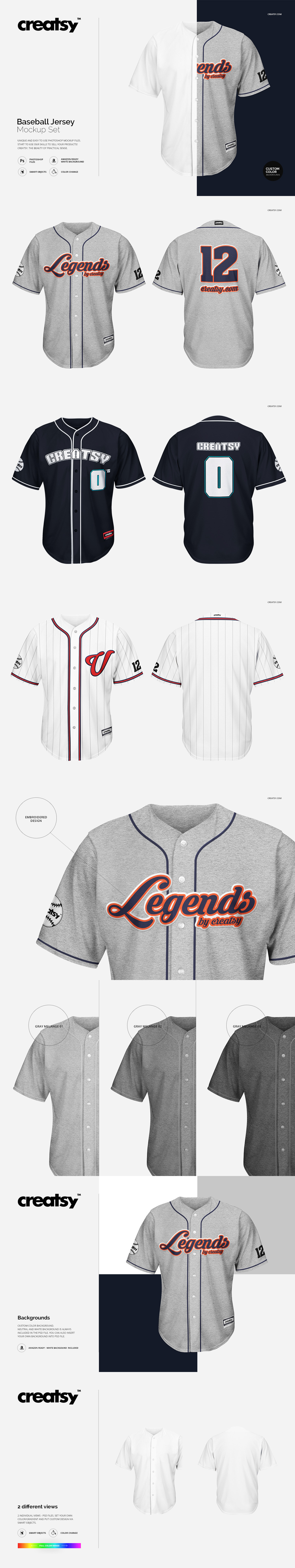Download Baseball Jersey Mockup Set on Behance