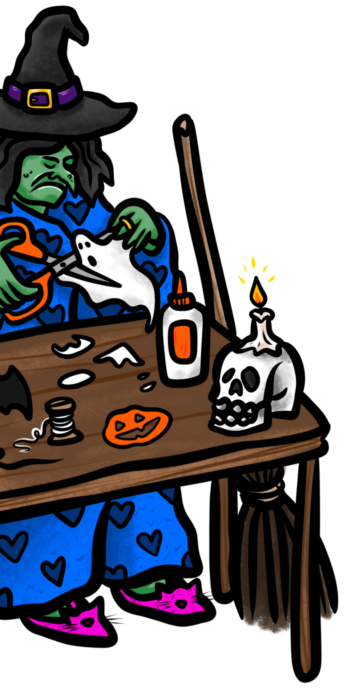 Halloween witch ILLUSTRATION 