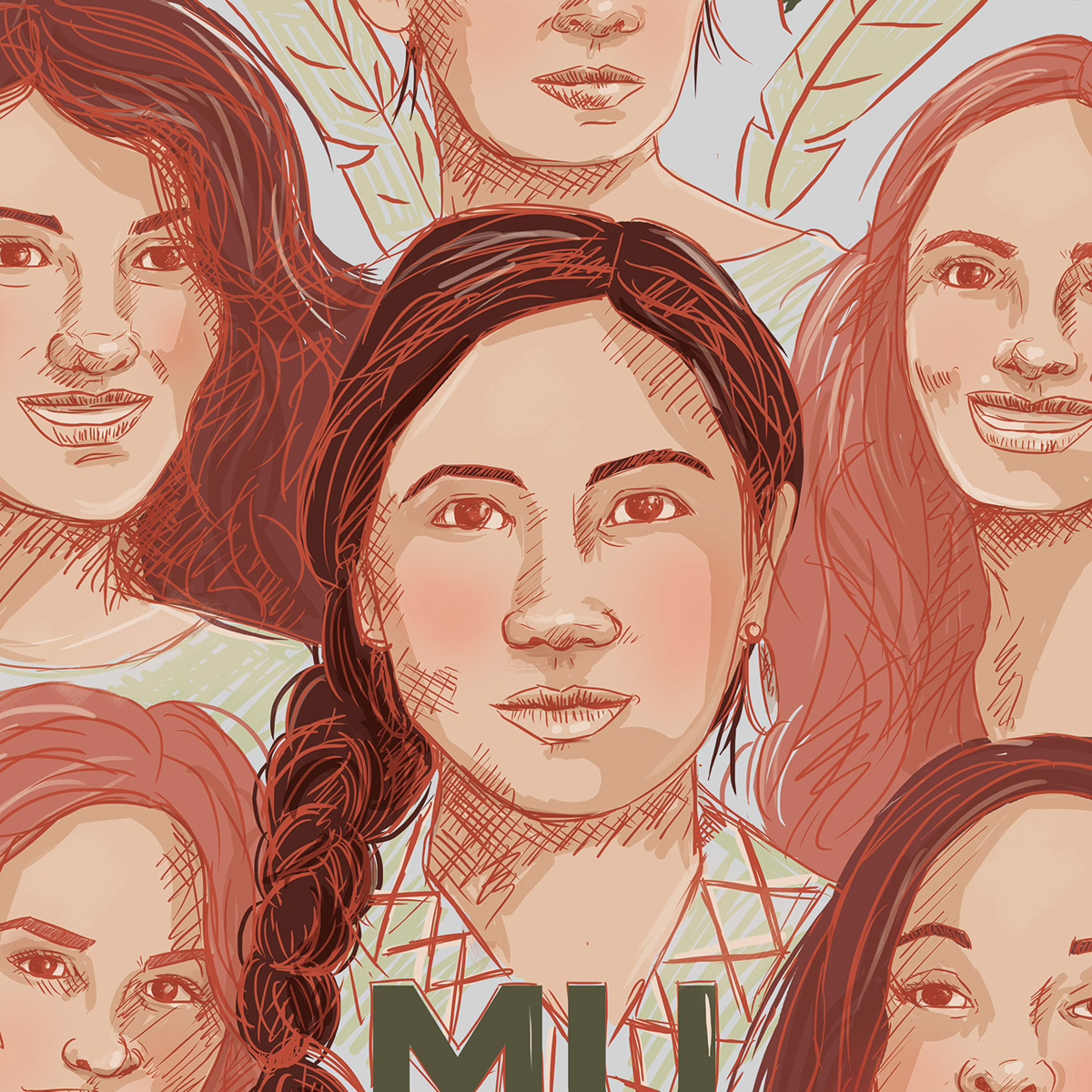 digital illustration ILLUSTRATION  ilustracion mujeres Latin American Women Mujeres mujeres latino americanas portraits women women illustrations
