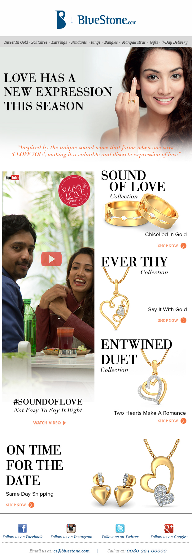newsletter Emailer Jewellery ads digital graphic design  mailer marketing   banner online