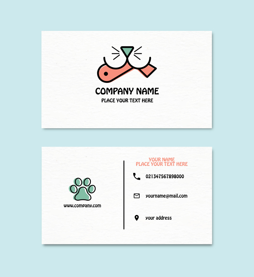 business card logo branding  branding your business Graphic Designer logo maker Behance logo company cat logo animal