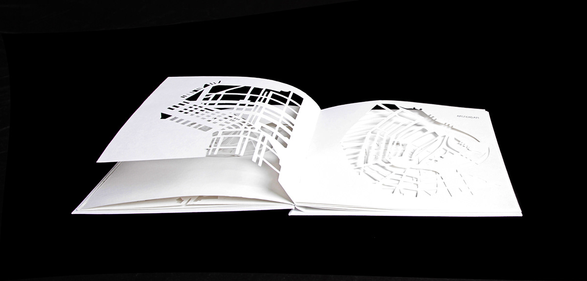 sofia aronov Mapping map grid book paper cut paper cut White perforated csm carved Civilization