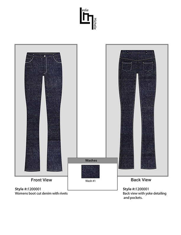 JeansWear Denim Young Contemporary Technical Design  fashion