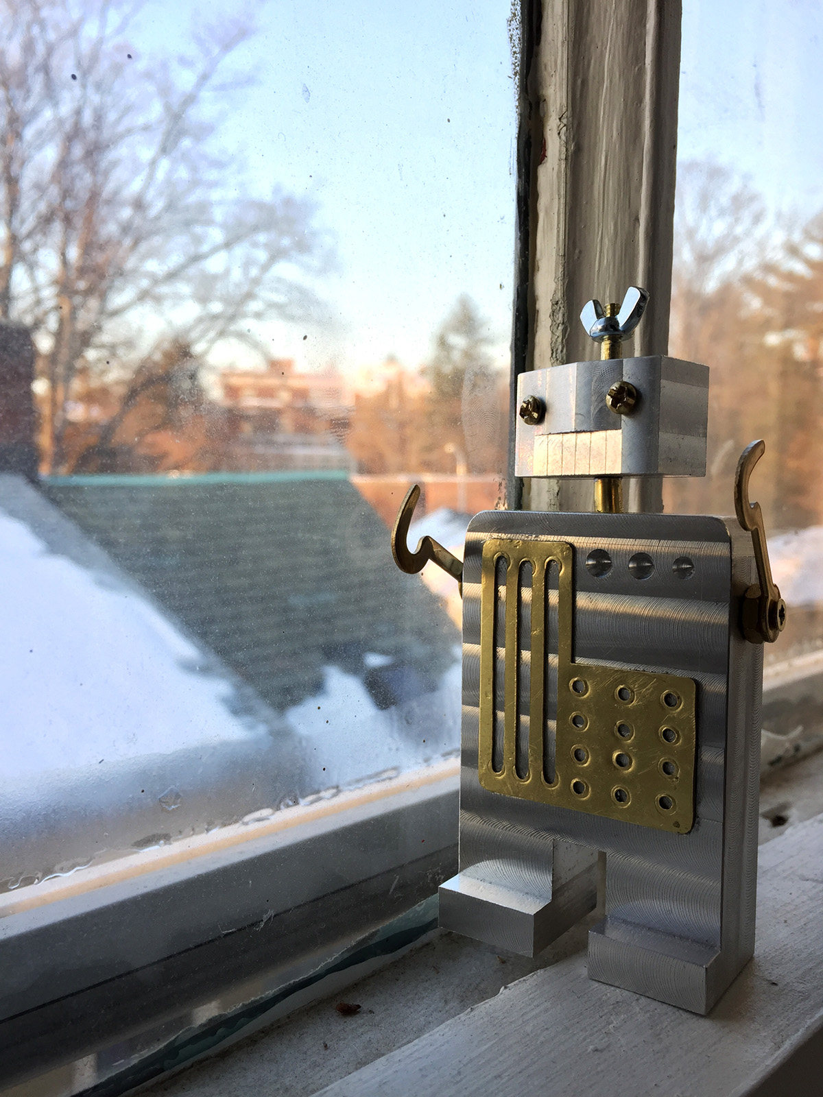 Adobe Portfolio toy robot risd Metalworking aluminum brass