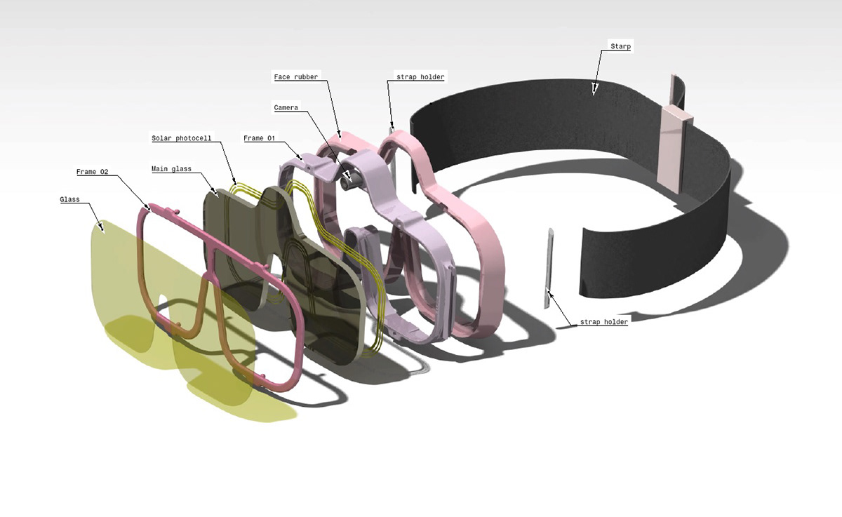3D 3DEXPERIENCE concept design Fashion  frame glasses idea industrial design  model