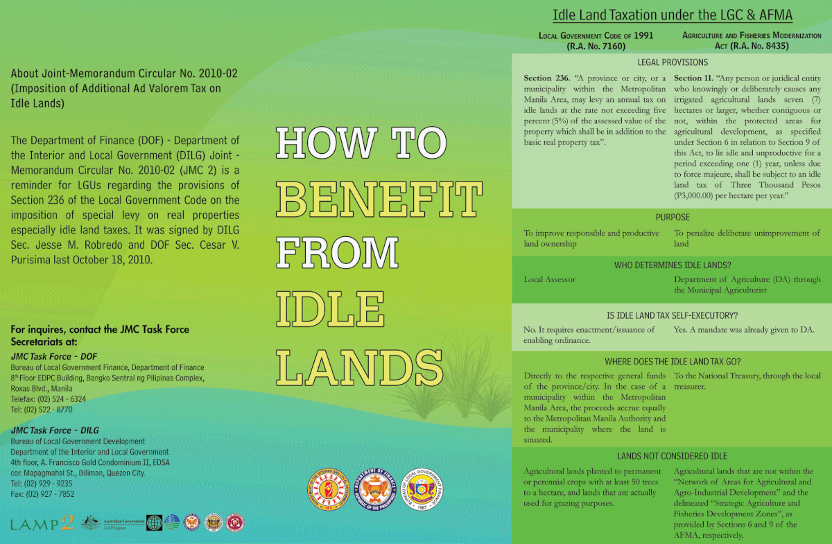 LGUs Idle Lands Real Properties Taxation