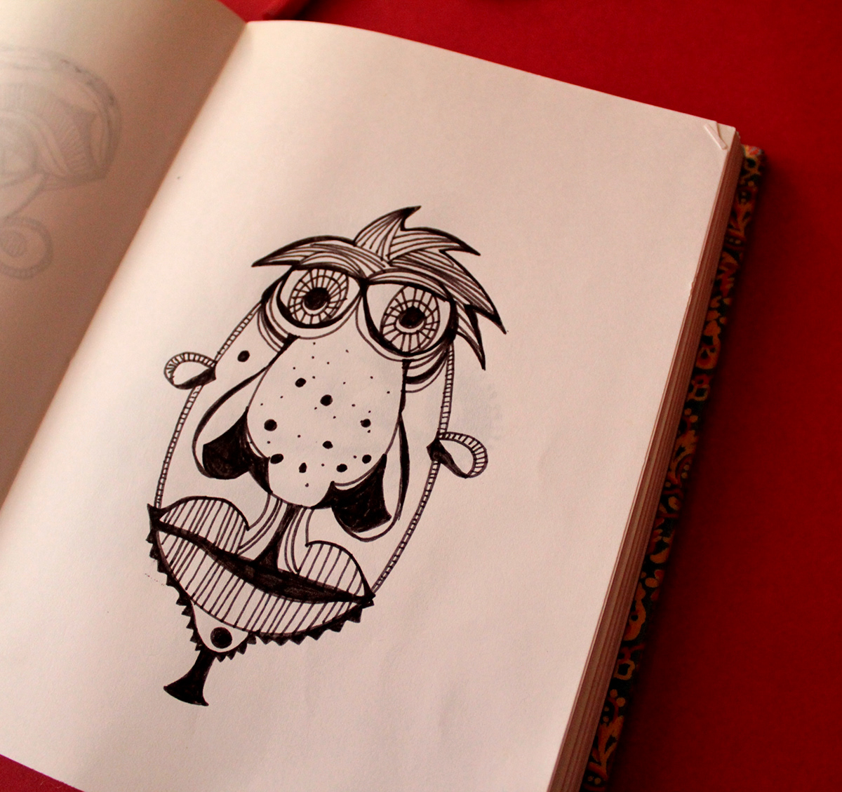illustrations faces doodling people Diary sketches art work pen pen illustrations