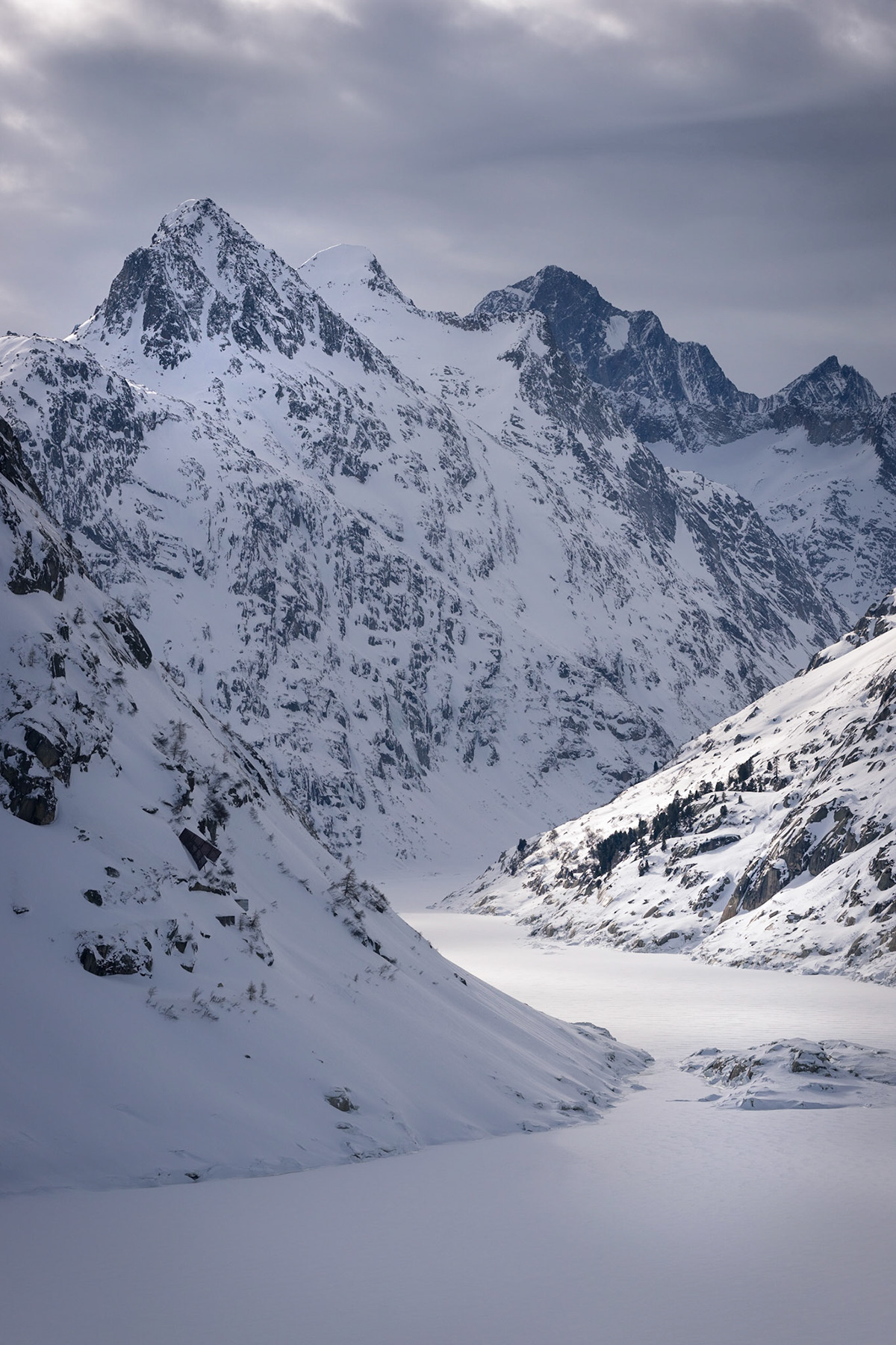 alpine Grimsel-Hospice horizon mountains snow swiss alps winter winter world