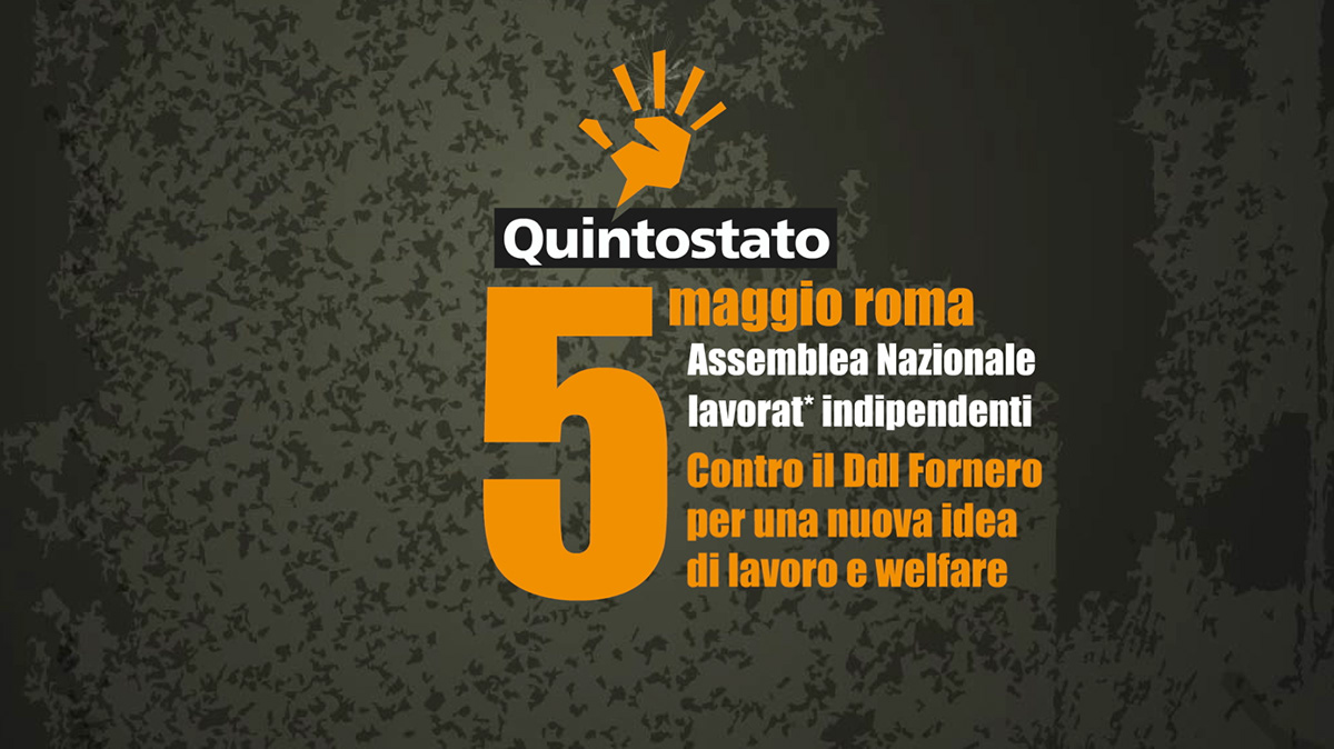 freelancer activism campaign quinto stato Italy Website Work  manifesto welfare