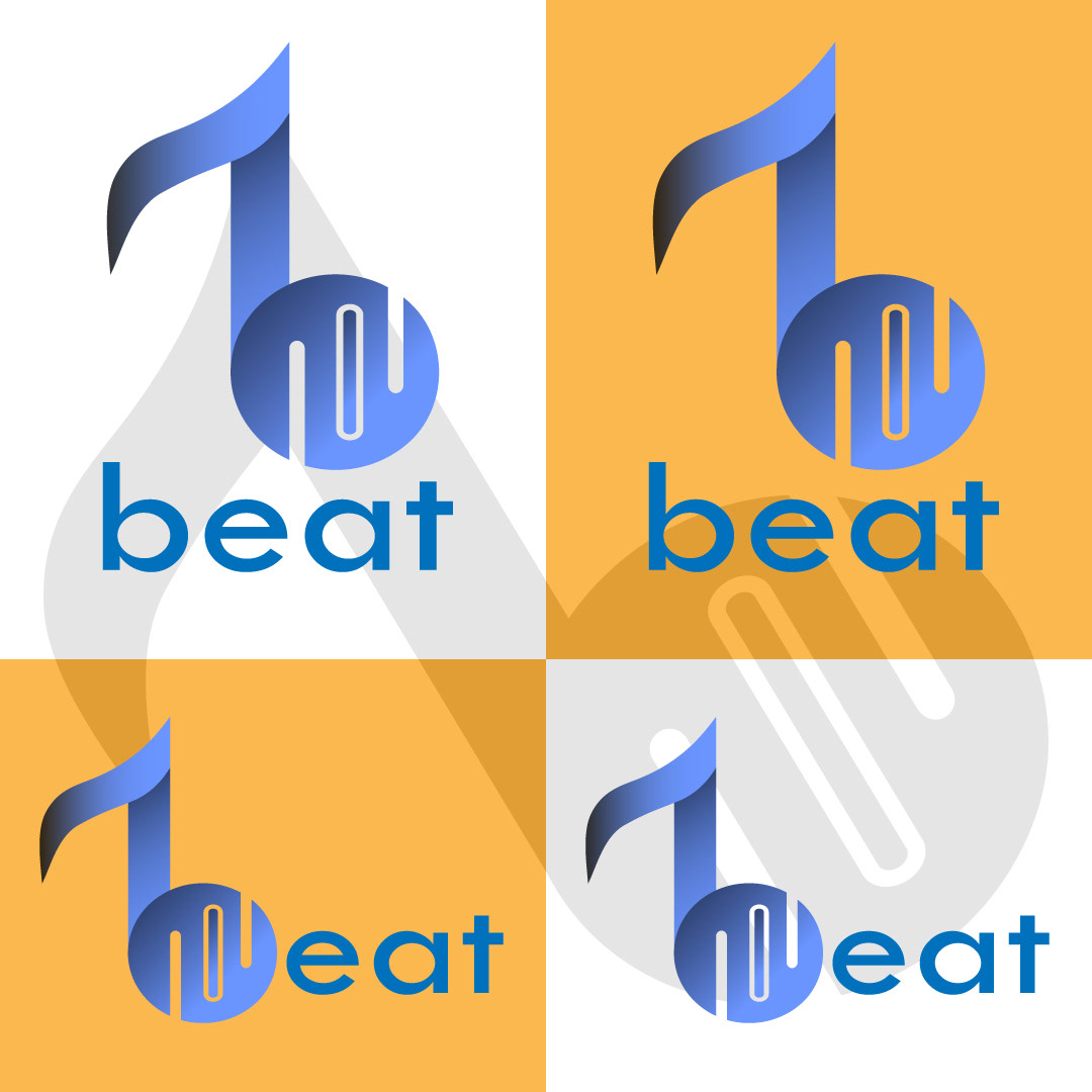 logo Logo Design letter b logo beat logo music music logo branding  brand identity Logotype visual identity