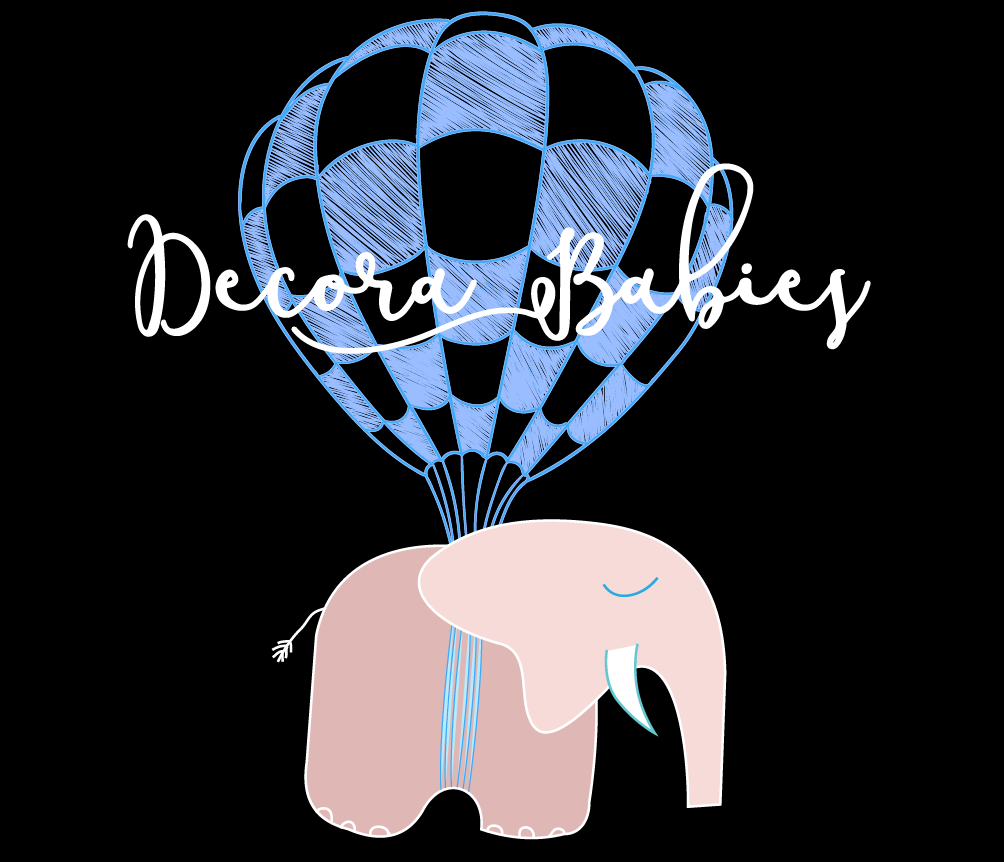 babies decora logo Illustrator photoshop baloon elephant