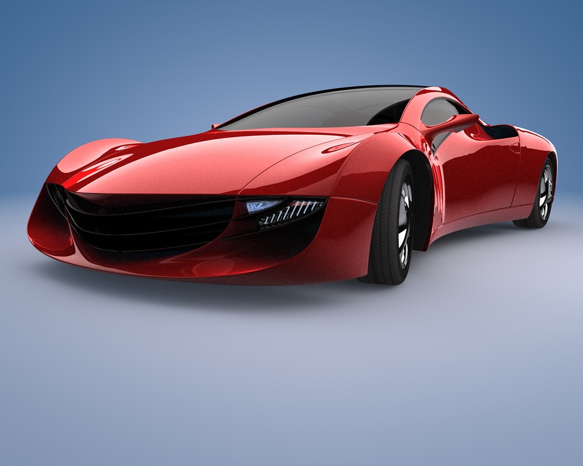 #sports car #car design #concept car #Rhino #C4D