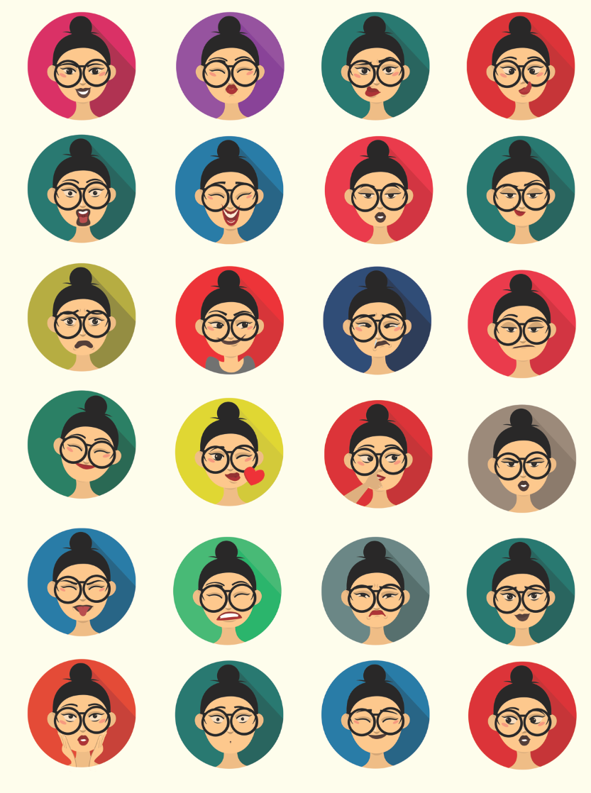 emogif gif animated faces glasses cute Character
