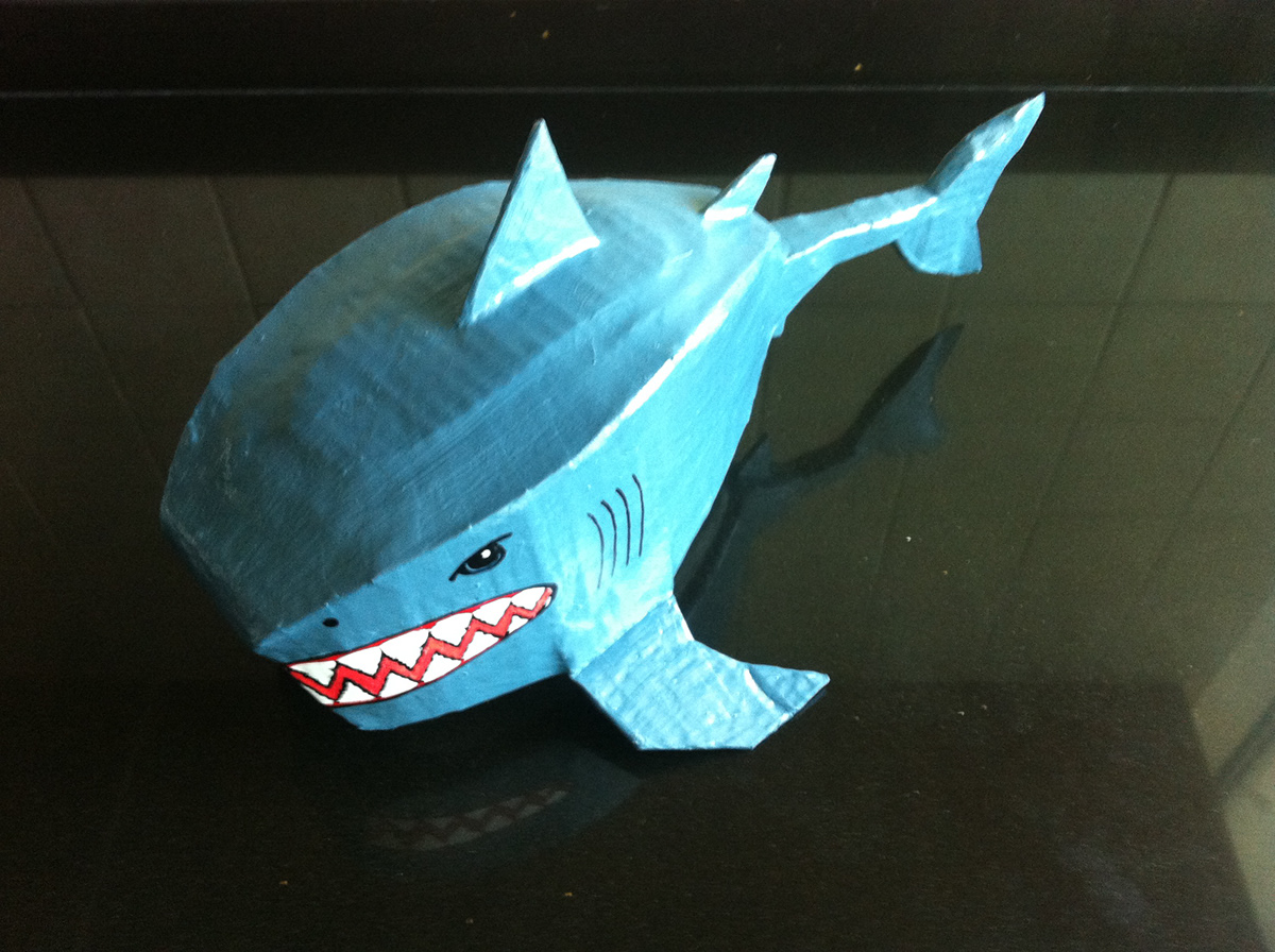toy sculpture shark Character