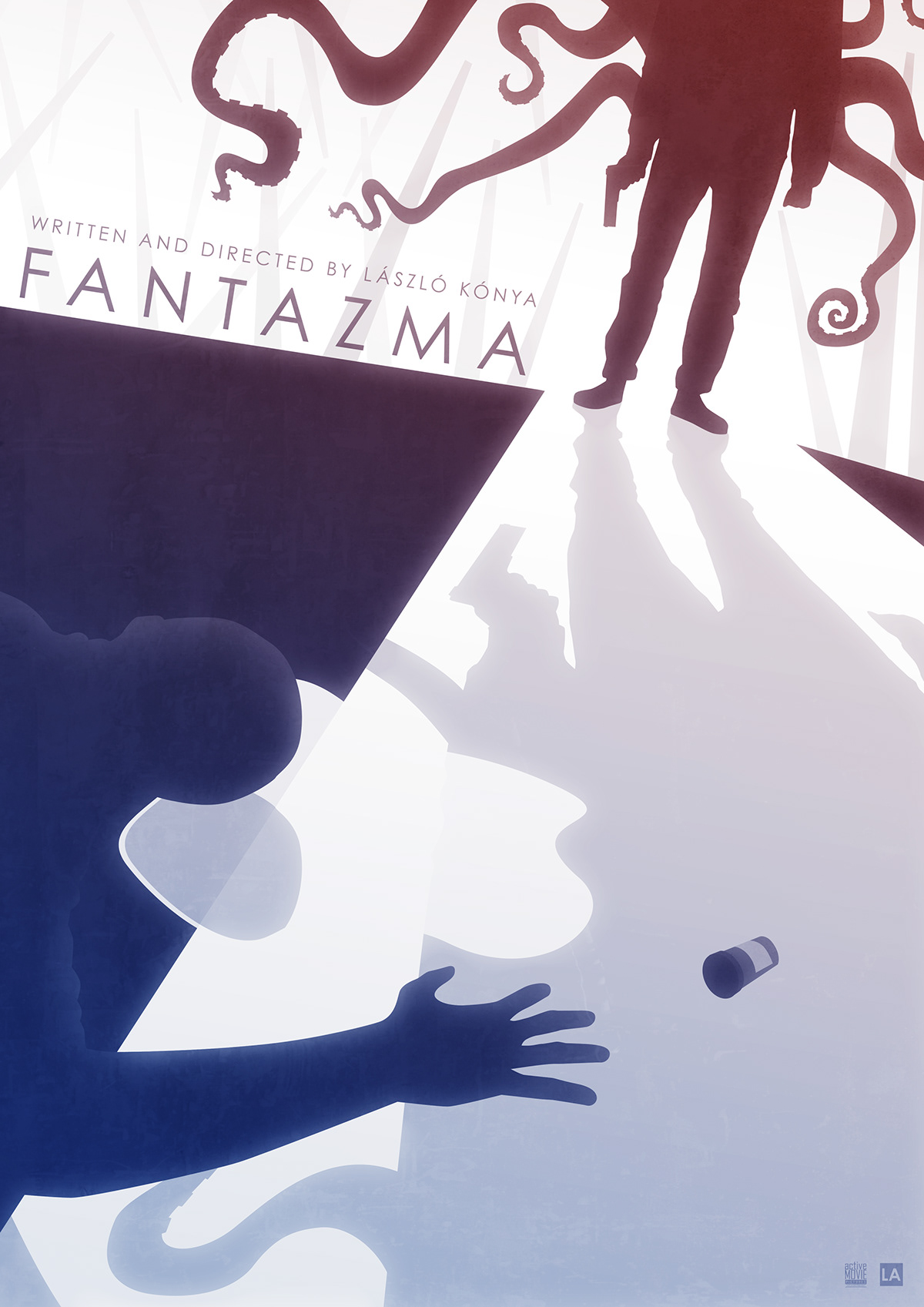 tentacle Squid thriller sci-fi movie poster Fantazma LAckas creepy Scary
