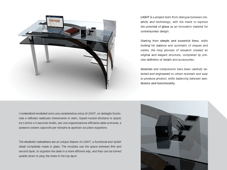desk glass Original wood steel furniture layers technical sheets manifacture manifacturing documentation laser cutting waterjet wood bending product curve