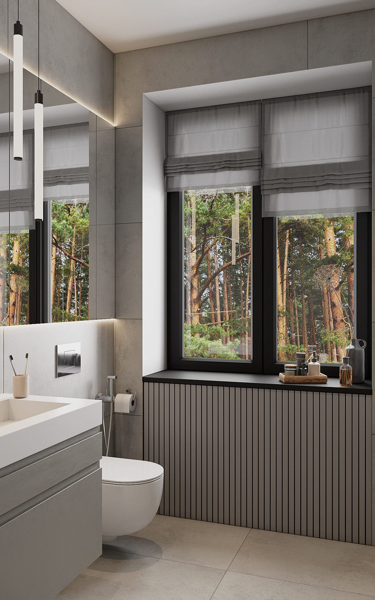 3ds max architecture archviz bathroom design corona interior design  Render visualization