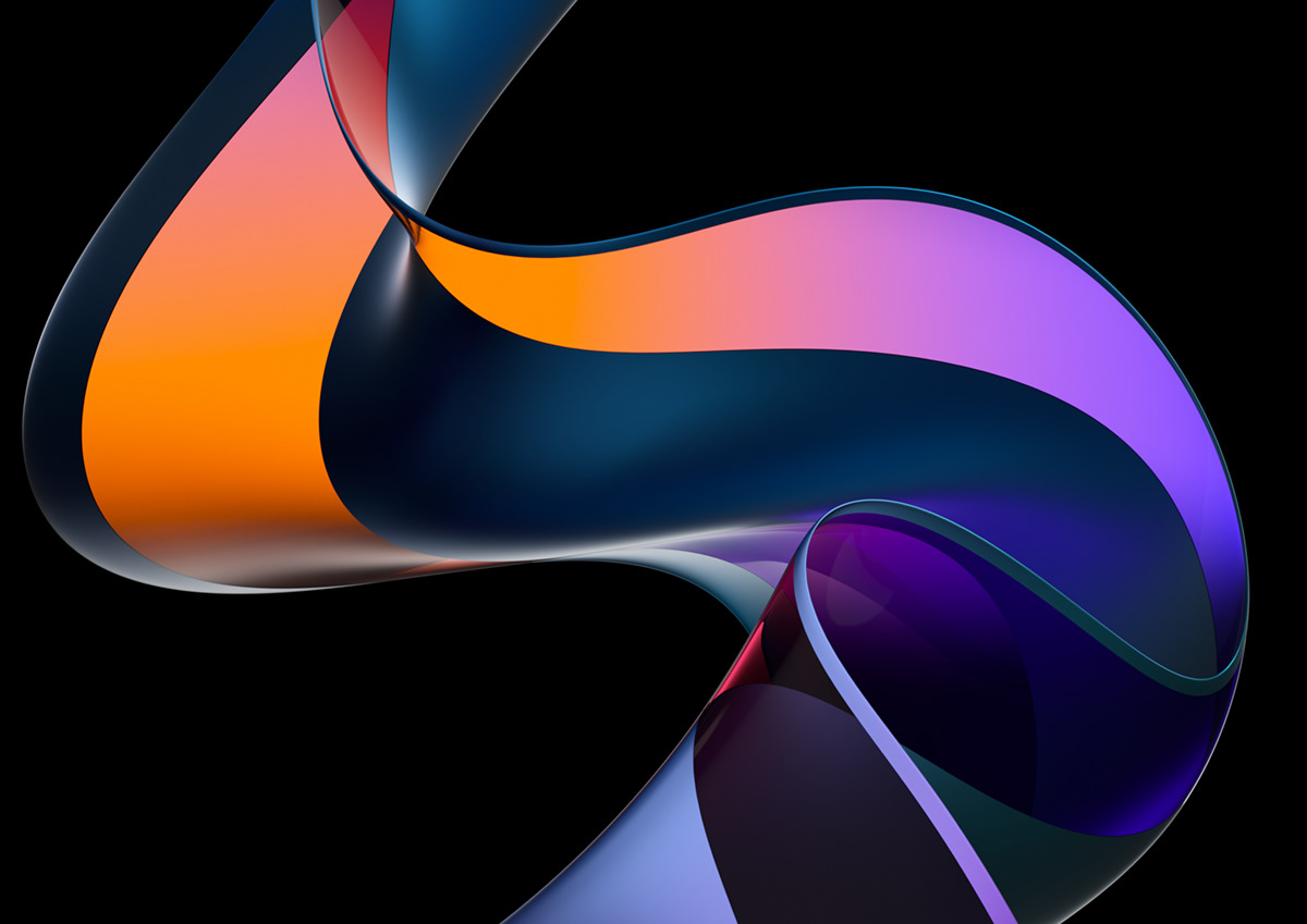 abstract clean Colourful  curves elegant luxury minimal soft visuals