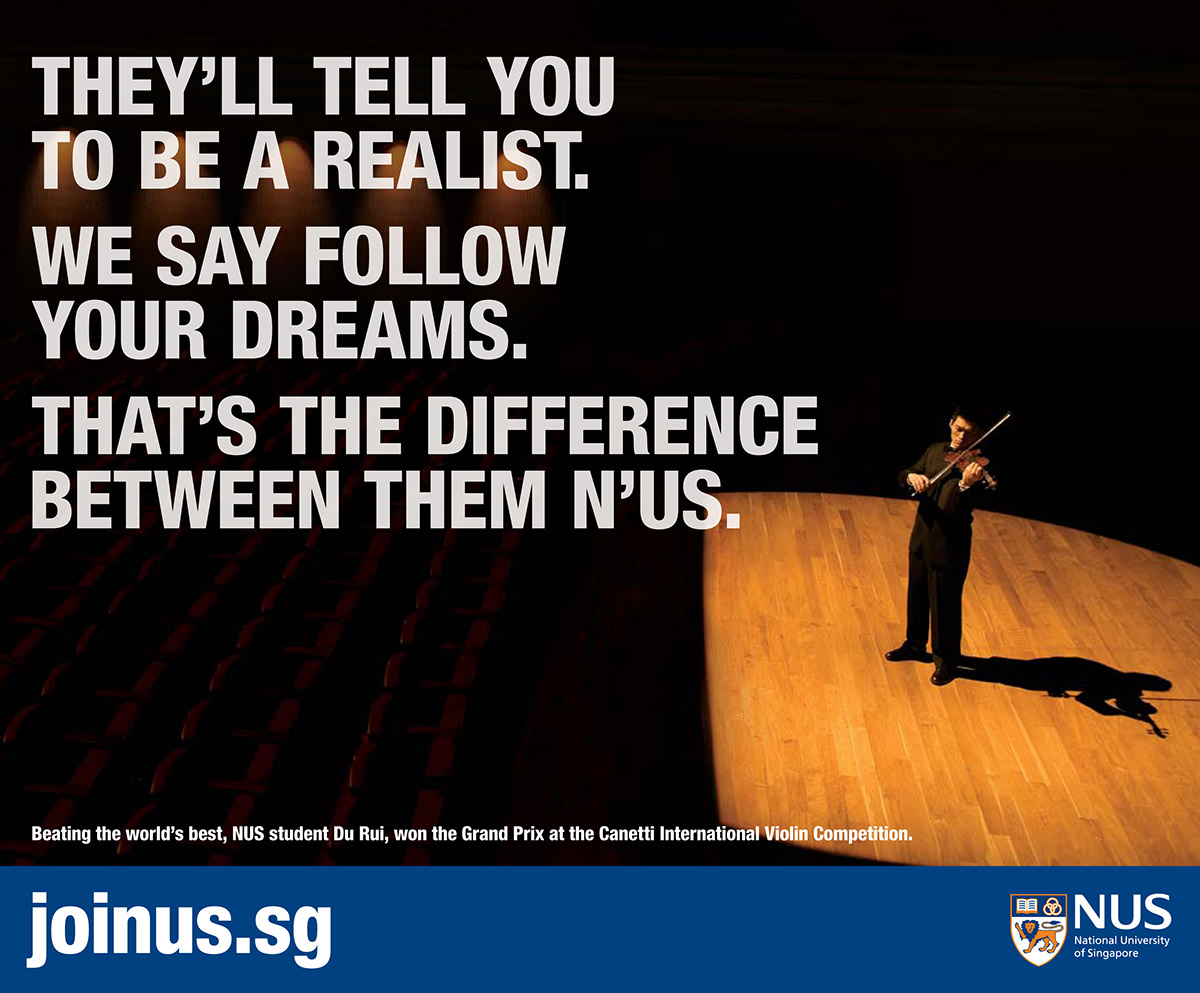 nus national University singapore ads print sash alexander M&C Saatchi