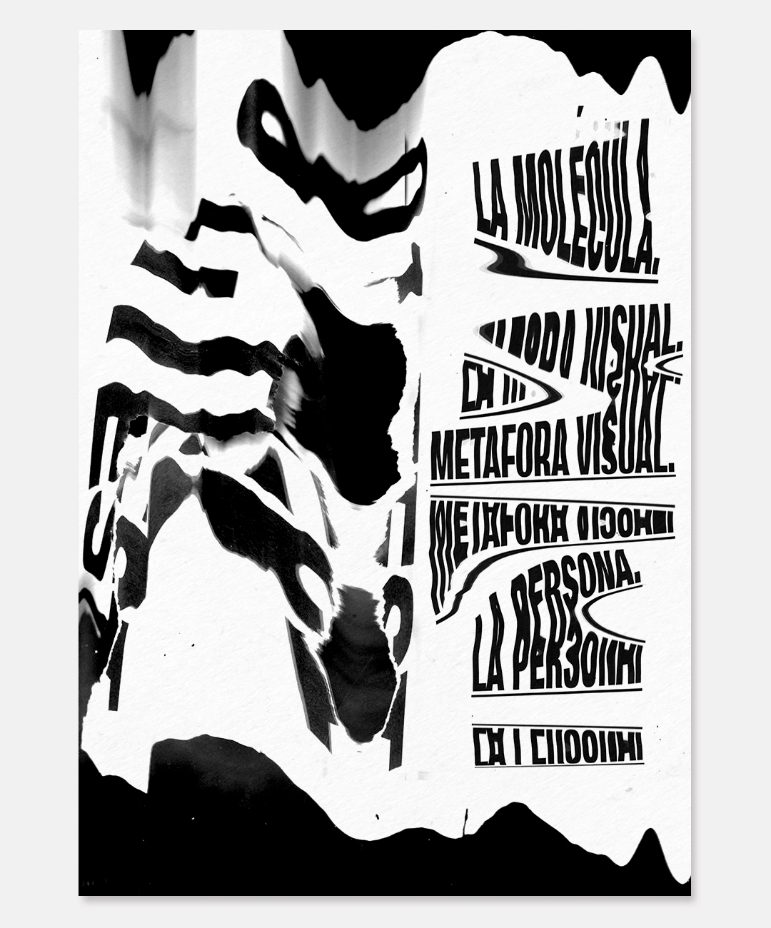 scan fluid experimental bw chaos scanner rubenmontero punk poster cartel