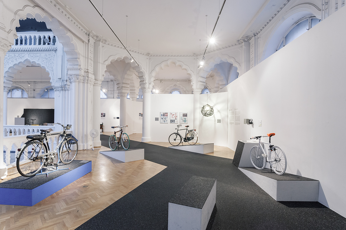 Exhibition  design Interior rubber Bike Bicycle installation interactive