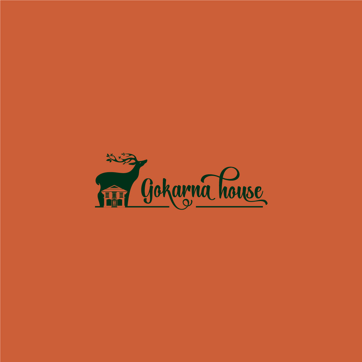 brand brand identity Branding design Corporate Identity gokarnahouse logo Logo Design Logotype restaurant logo