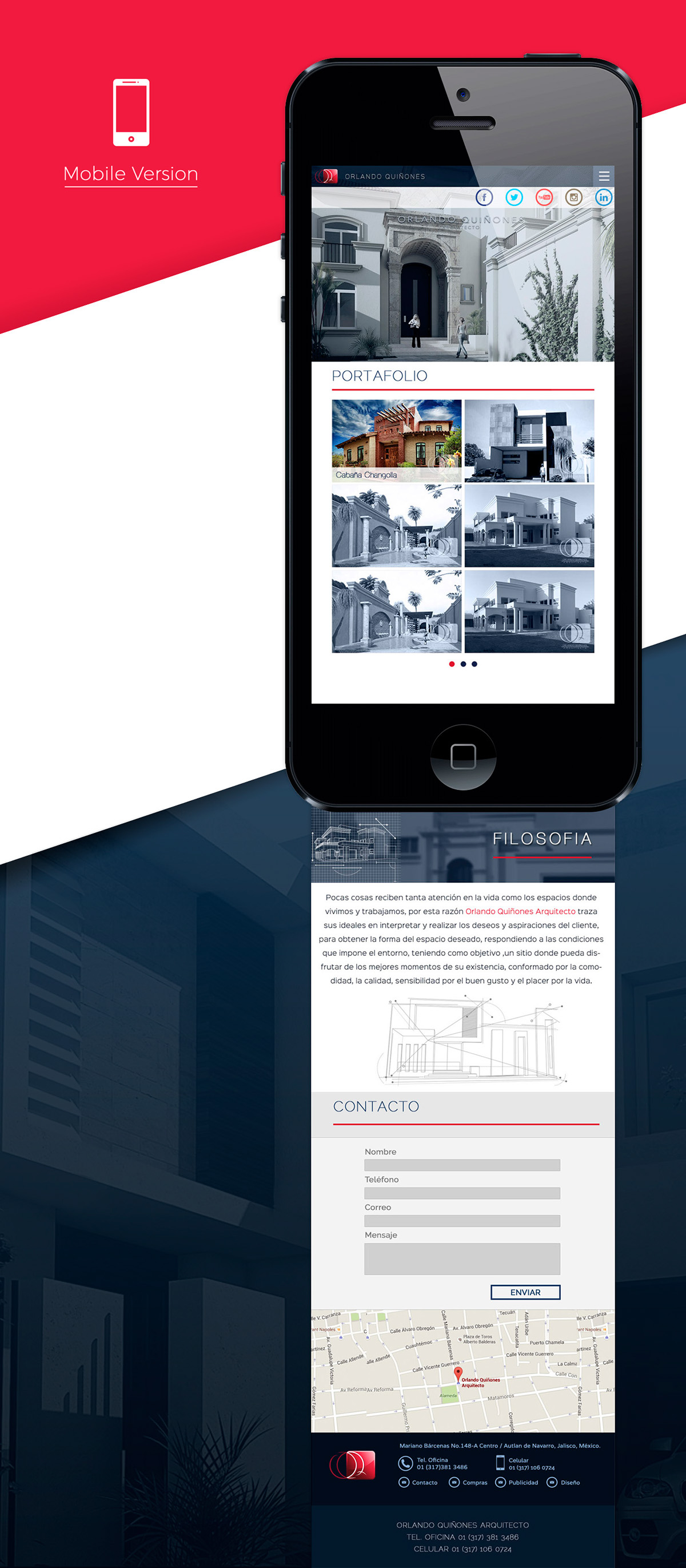 architect orlando Mexican building house onepage Responsive life mobile structure construction