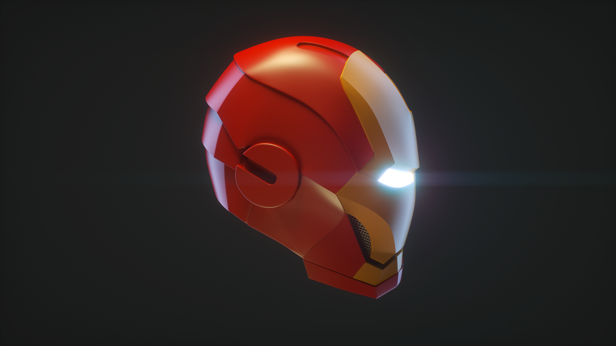 Avengers ultimato endgame ironman helmet ironman tonystark c4d octanerender  