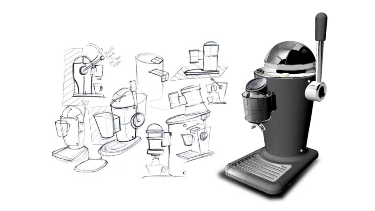 espresso machine coffe maker Retro instant coffee machine