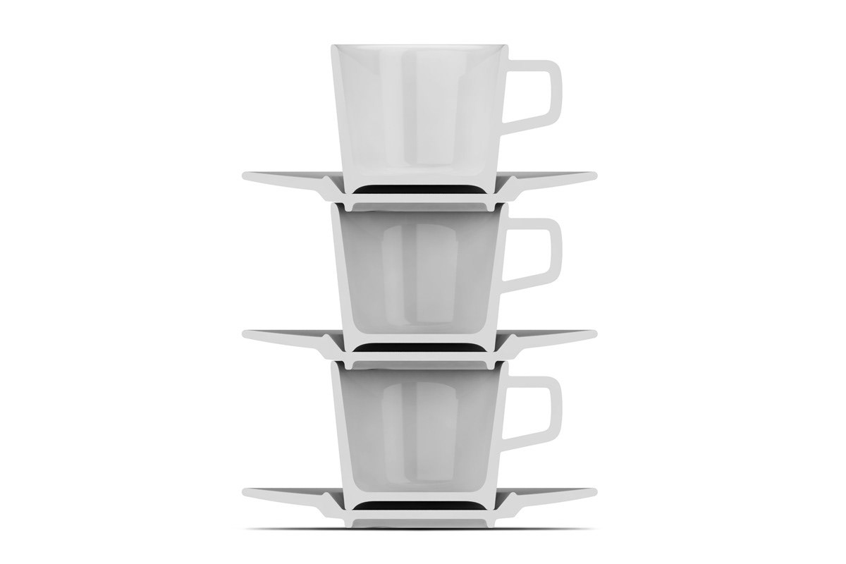 cups ceramic Coffee tee stackability catering industry catering cafe crockery saucer handles