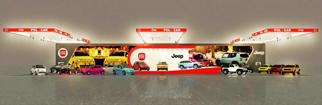 fiat jeep fair stand expo Motor show