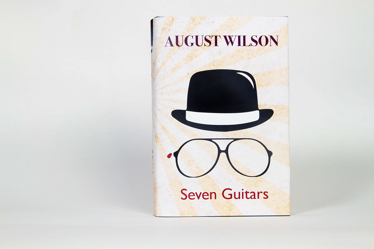 book jackets August Wilson two trains running seven guitars book book cover