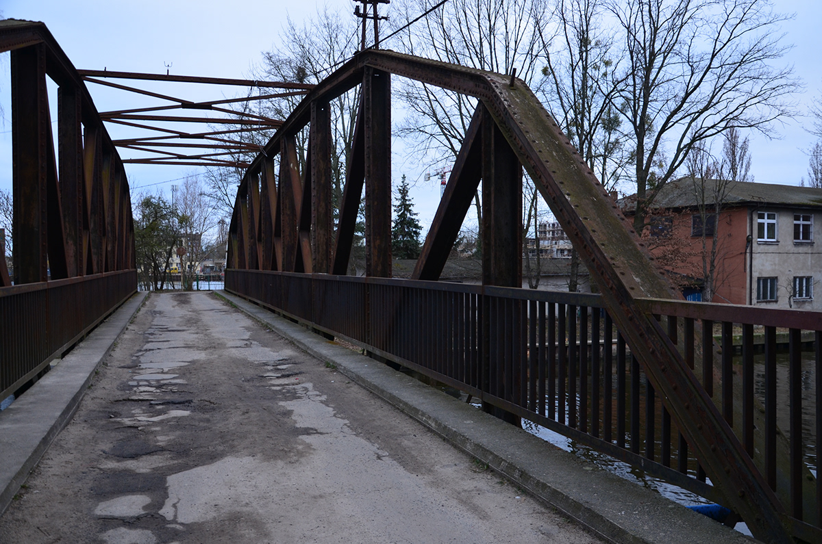 iron bridge Szczecin poland architecture rust decay