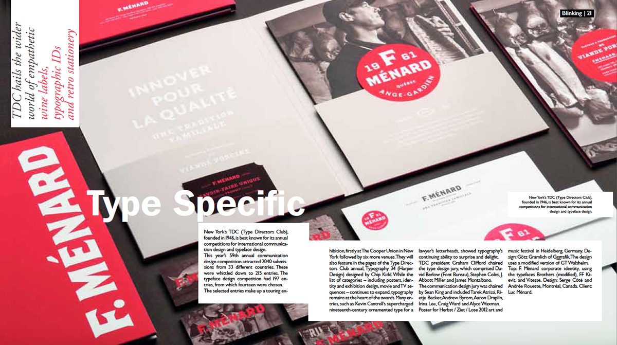 magazine editorial design blinkingmag Project typographic