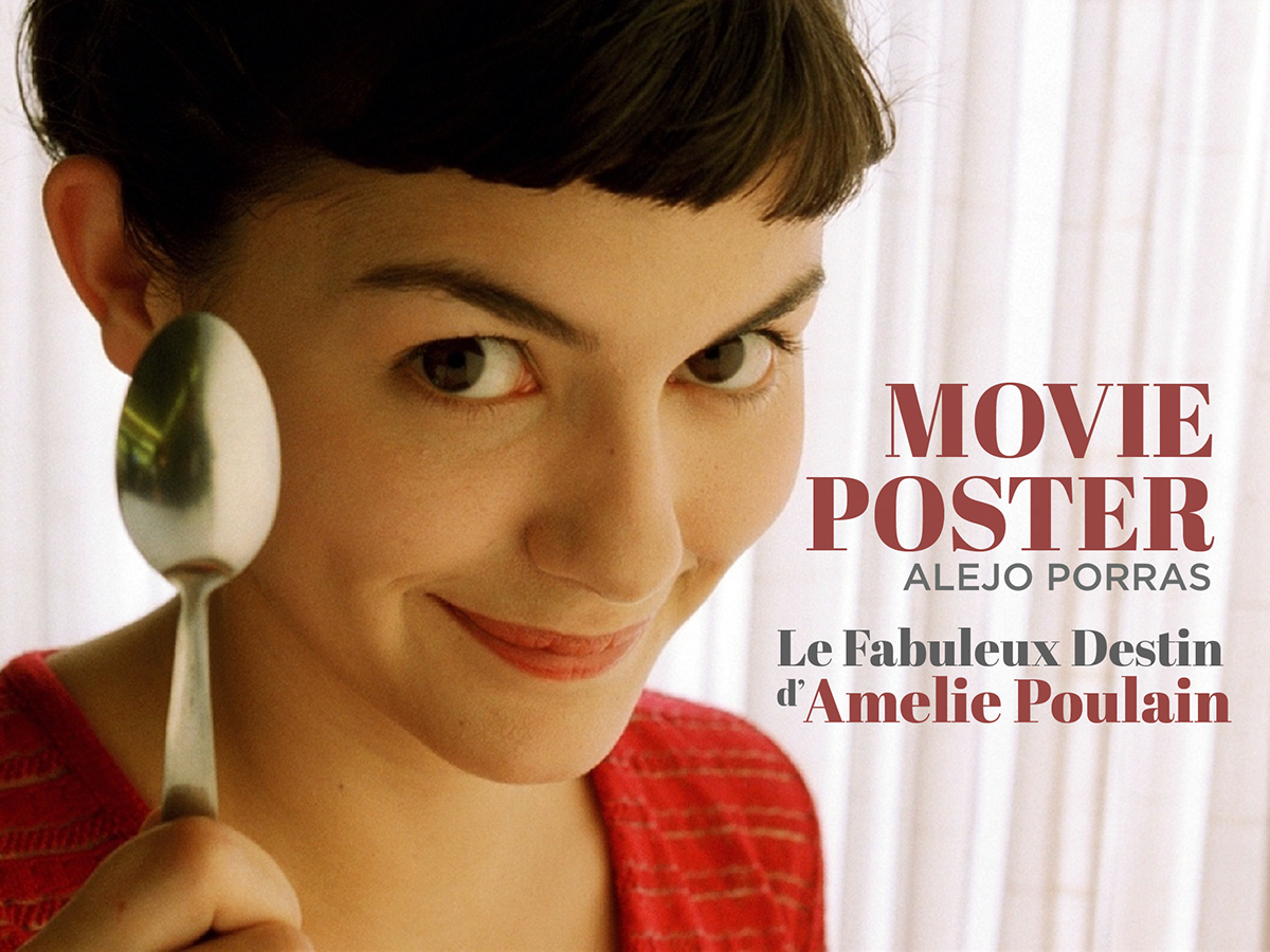 amelie Amelie Poulain france movie poster alejo porras scratchboard