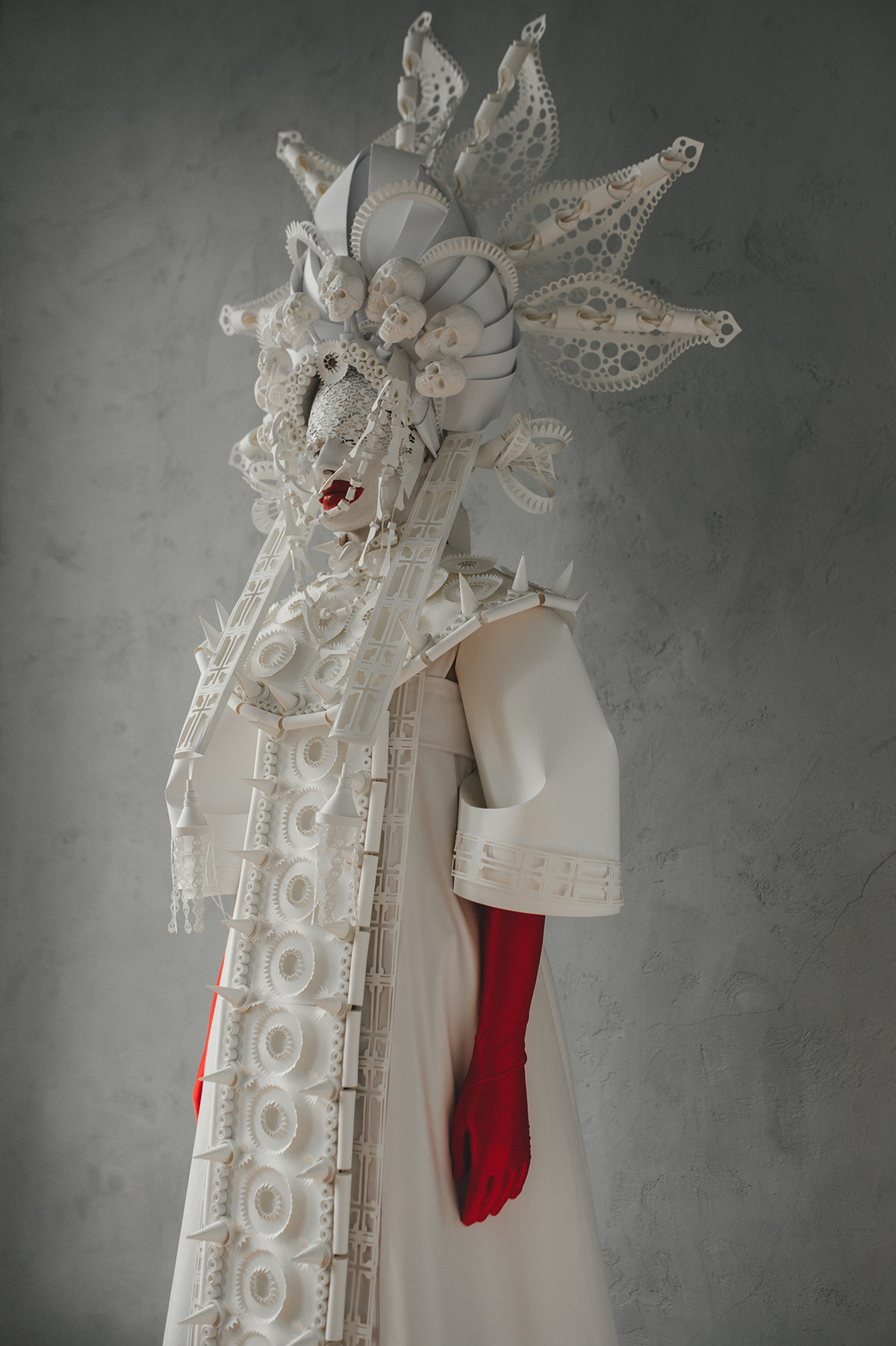 art Fashion  handmade paper Photography  costume papersculpture sculpture installation contemporary art