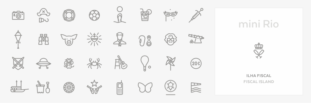 design gráfico Rio de Janeiro Patterns pictograms pictogramas branding  icons surface design typography   city