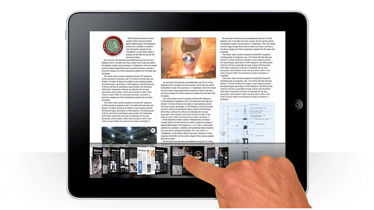 interactive book ios iPad uidesign UX design tablet