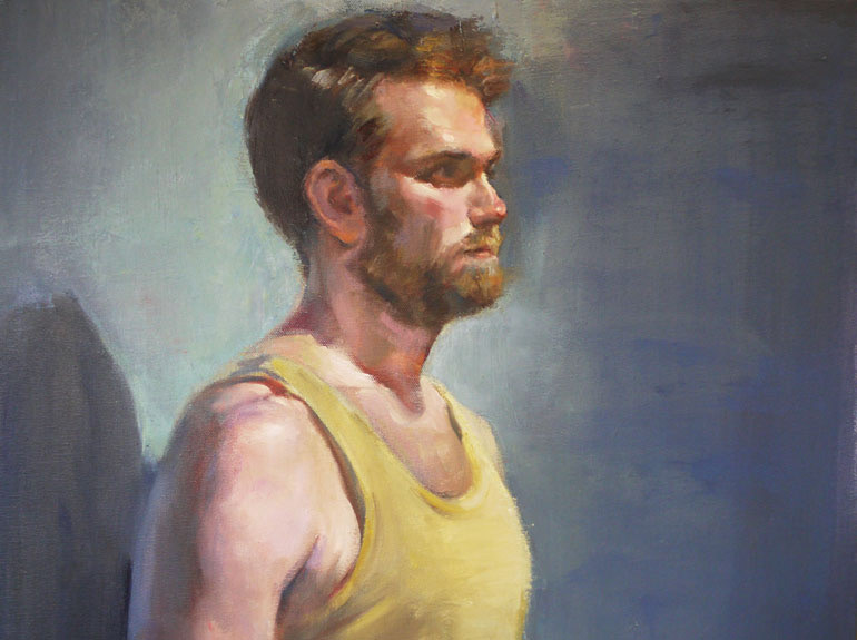 Oil Painting painting from life portrait figure