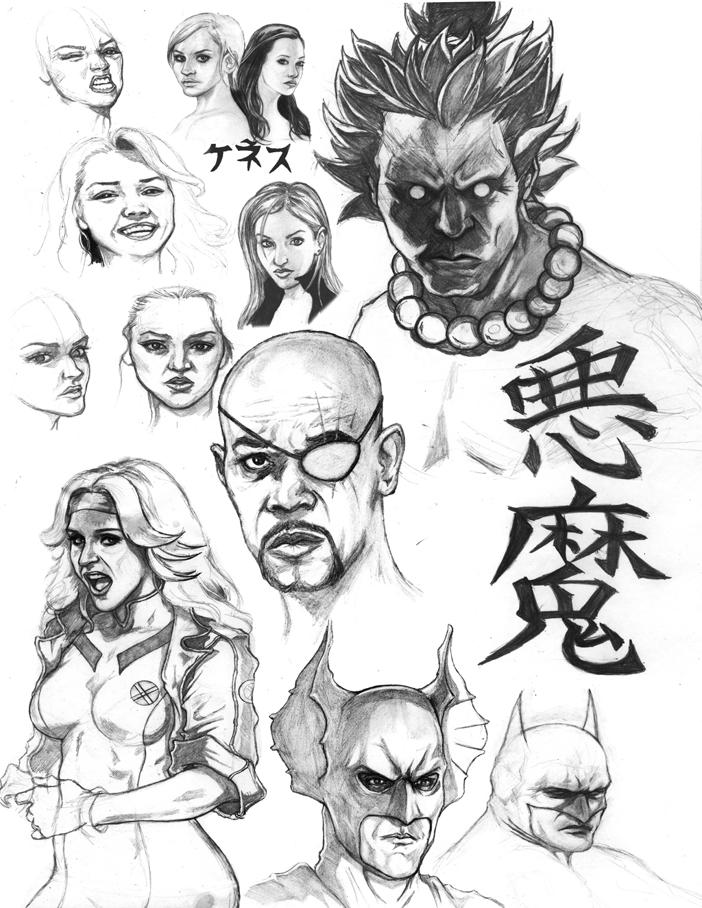 sketches kenny gordon kenesu Compilation collage