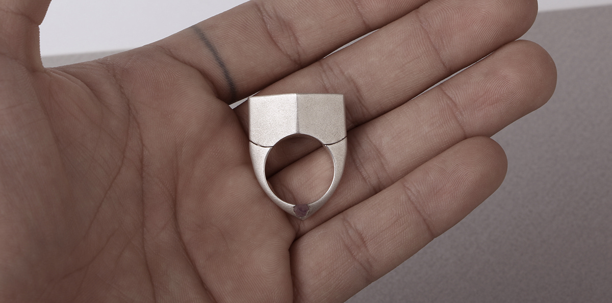 amethyst silver magnet assembly White ring jewelry jewel art diamond 