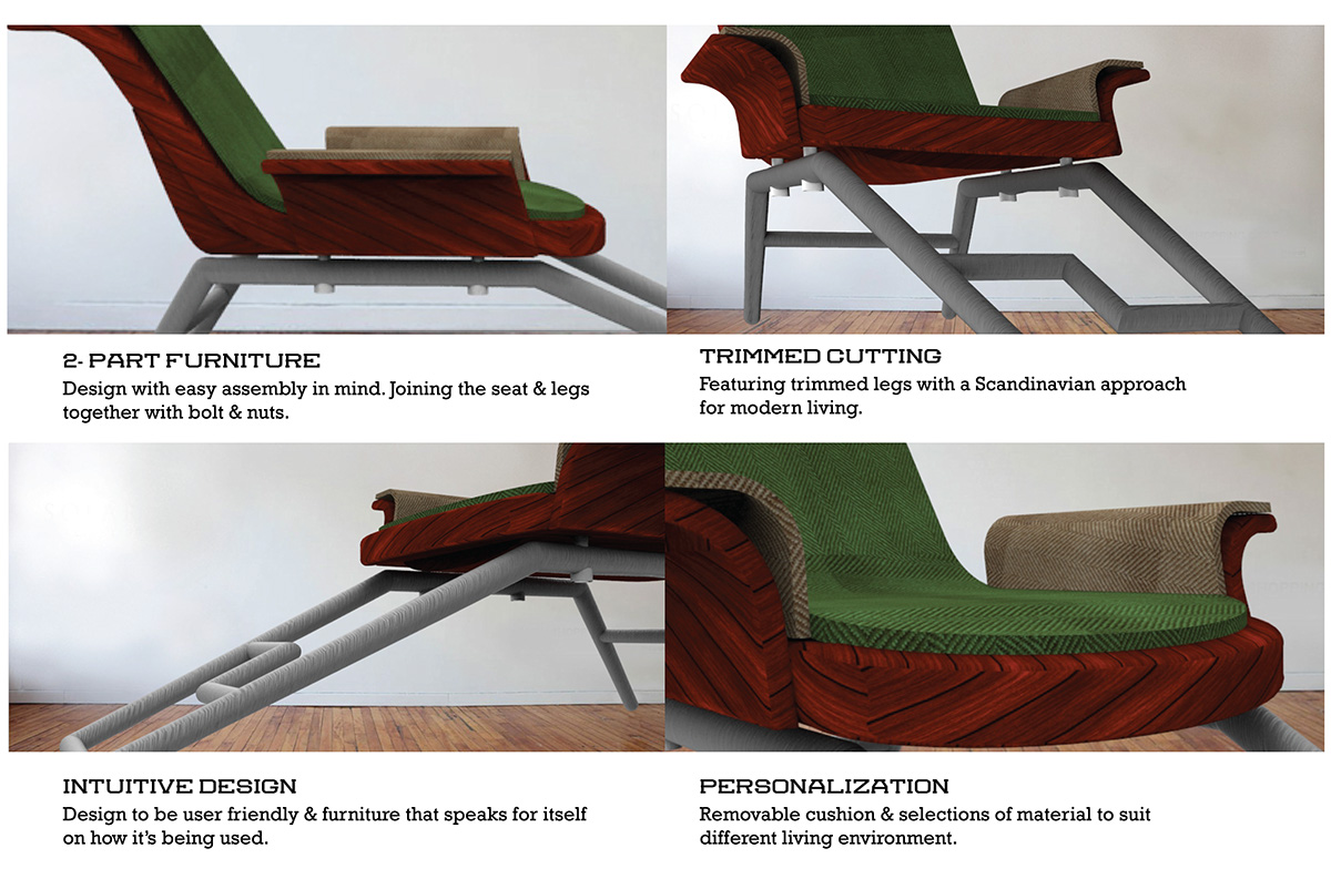 furniture design concept Competition singapore star living chair sofa living room Scandinavian