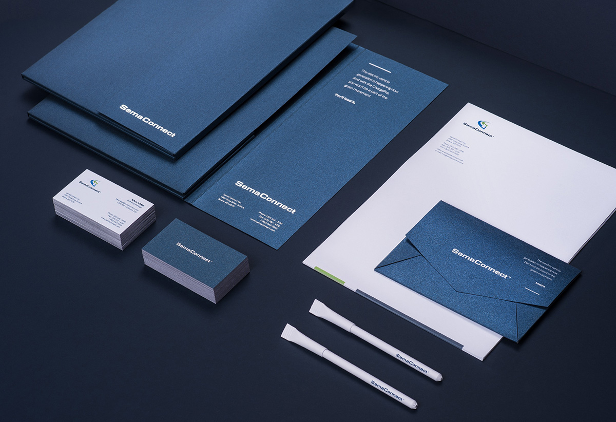 brand light blue green Necon car Stationery logo rebranding automotive   ev Green power industry visual identity Website