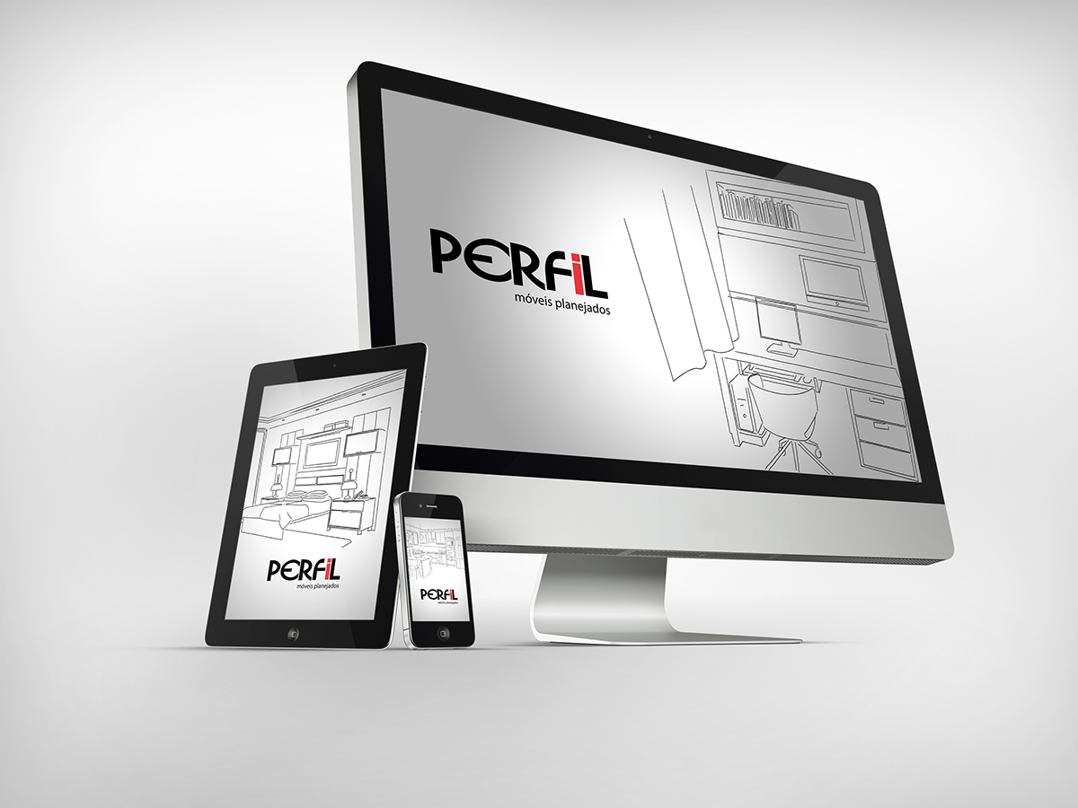 brand design graphic perfil móveis planejados redesign