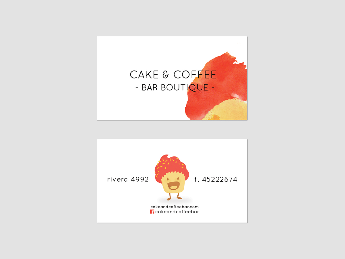 bar cakeandcoffee cake Coffee rebranding cards shop argentina